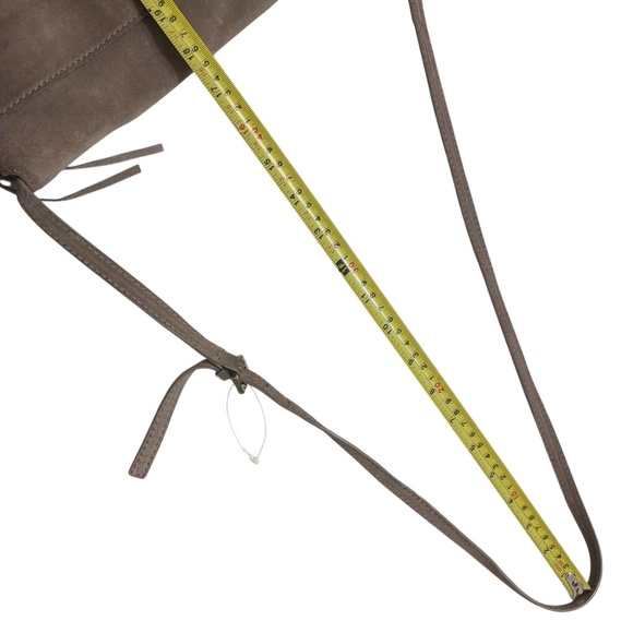 Asprey London grey taupe suede and leather mini bag - Picture 8 of 11